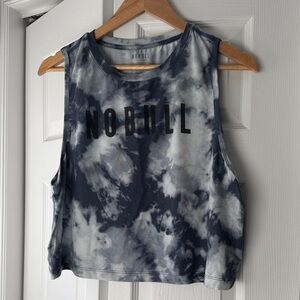 NOBULL Women's midnight Tie-Dye Crop muscle tank